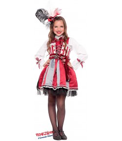 Costume vestito di carnevale Tata Mary Poppins bambina da 3 a 6 anni