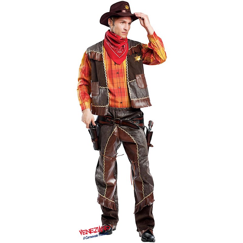 Vestito Da Cowboy Vestito Carnevale Western Per Halloween
