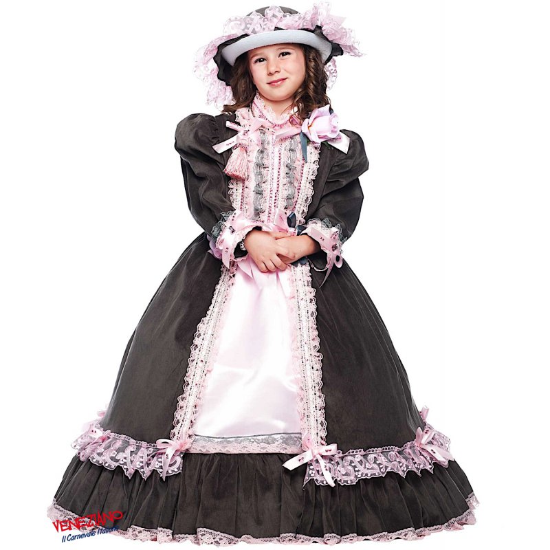 VESTITO COSTUME Maschera di CARNEVALE per Adulti - DAMA DAMINA