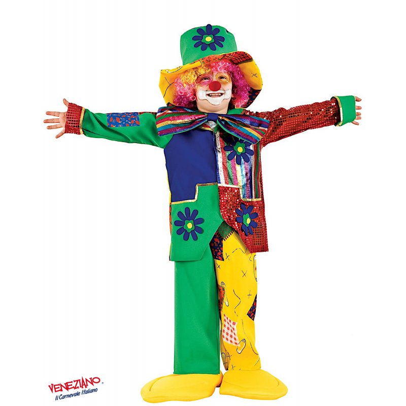 Costume pagliaccio/clown bambino