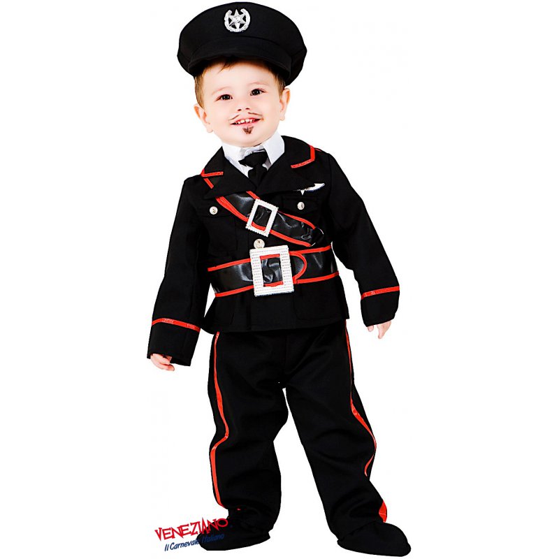 Vestito di carnevale carabiniere 4-5 anni