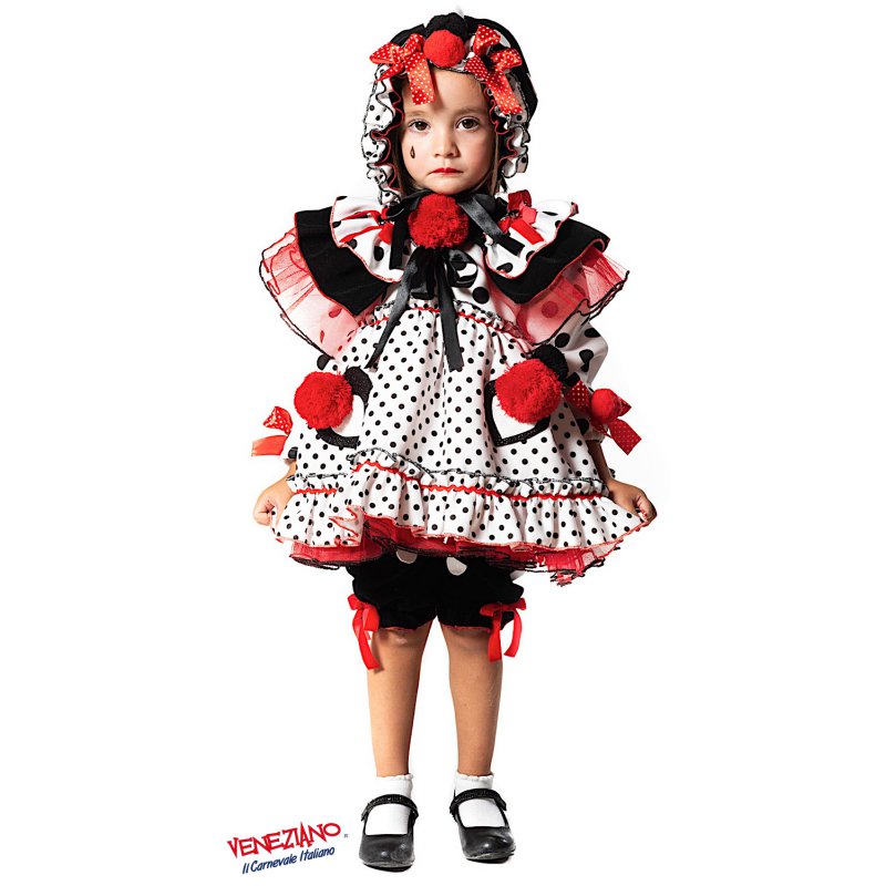 Costumi Carnevale PIERROTTINA NEONATA PRESTIGE 51176 - CarnevaleVeneziano