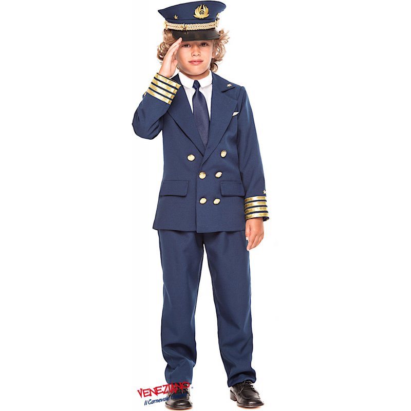 MOMBEBE COSLAND Bambino Ragazzi Pilota Costume Body con Cappello 