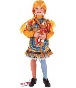 Pippi CALZELUNGHE COSTUME per donna licenza originale film COSTUME CARNEVALE