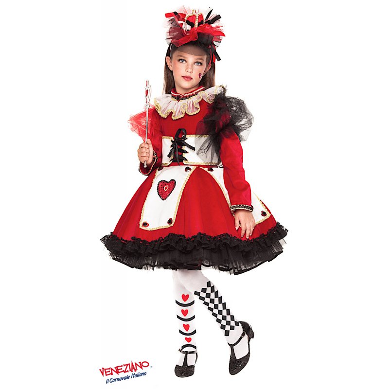 Costumi Carnevale REGINA DI CUORI PRESTIGE RAGAZZA 28057 -  CarnevaleVeneziano