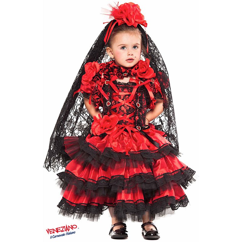 Costumi Carnevale SPAGNOLA PRESTIGE NEONATA 28075 - CarnevaleVeneziano